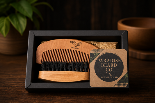 Beard Brush and Comb Set